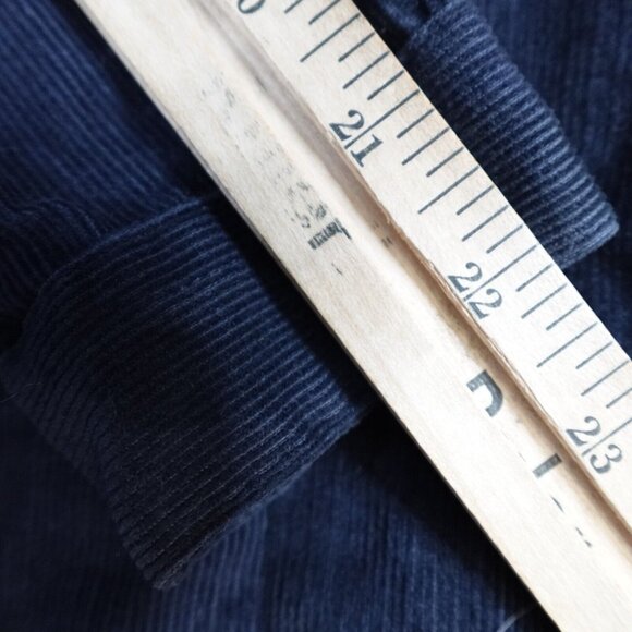 Vintage LL Bean Dress 10 Blue Corduroy Modest Prairie Cottagecore Plant Mom USA - Picture 11 of 11